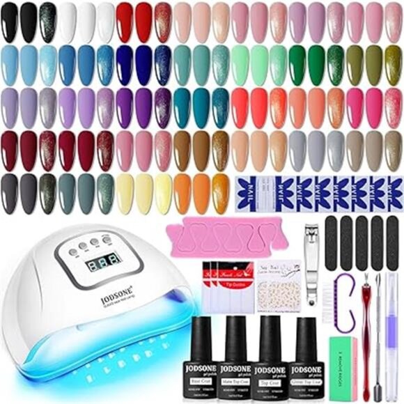 Gel Nail Polish Kit with U V Light 32 Colors Gel Polish Nail + 4 Functional - Picture 8 of 8